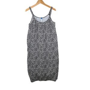 New Old Navy Maternity‎ Sleeveless Polka Dot Dress size Small Black/White